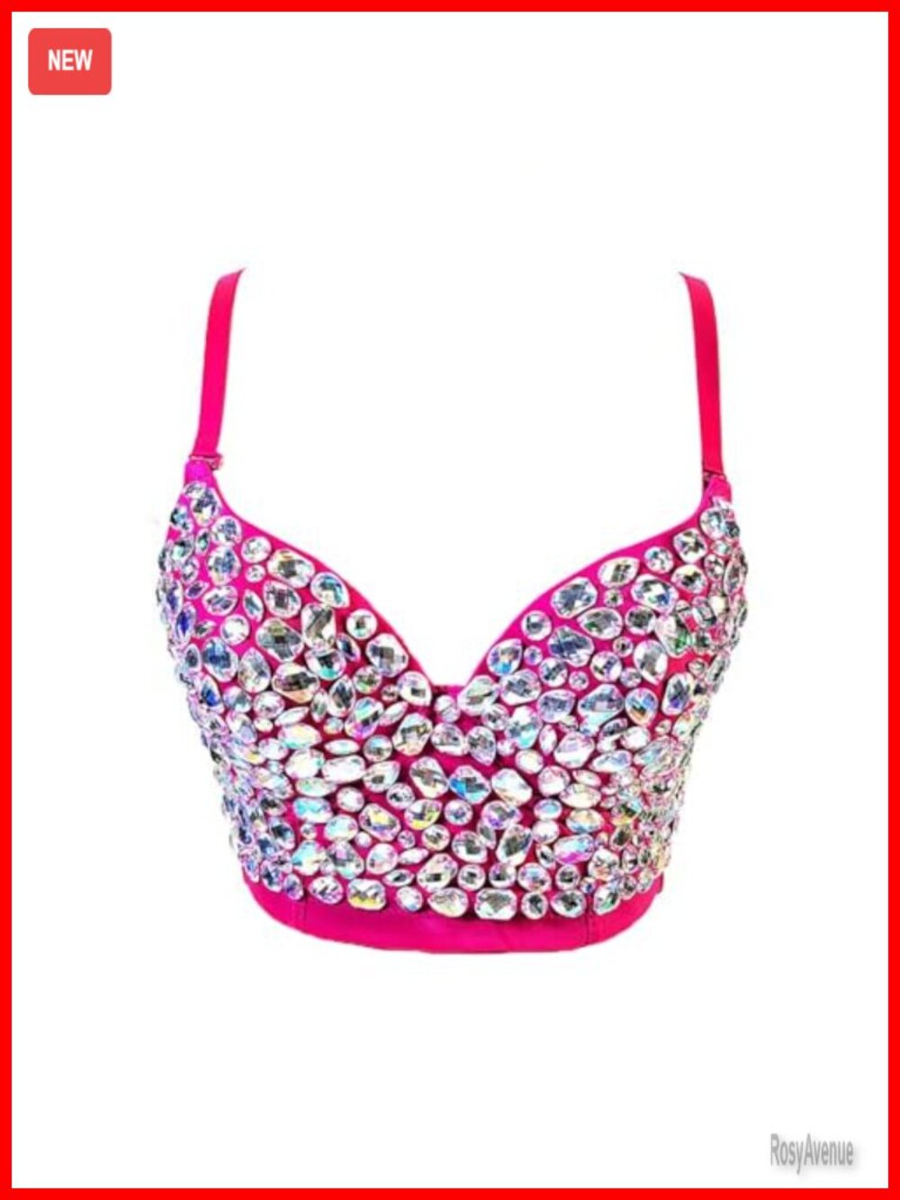 Rhinestone Bustier Corset Crop Top Push Up Party Clubwear Camisole
